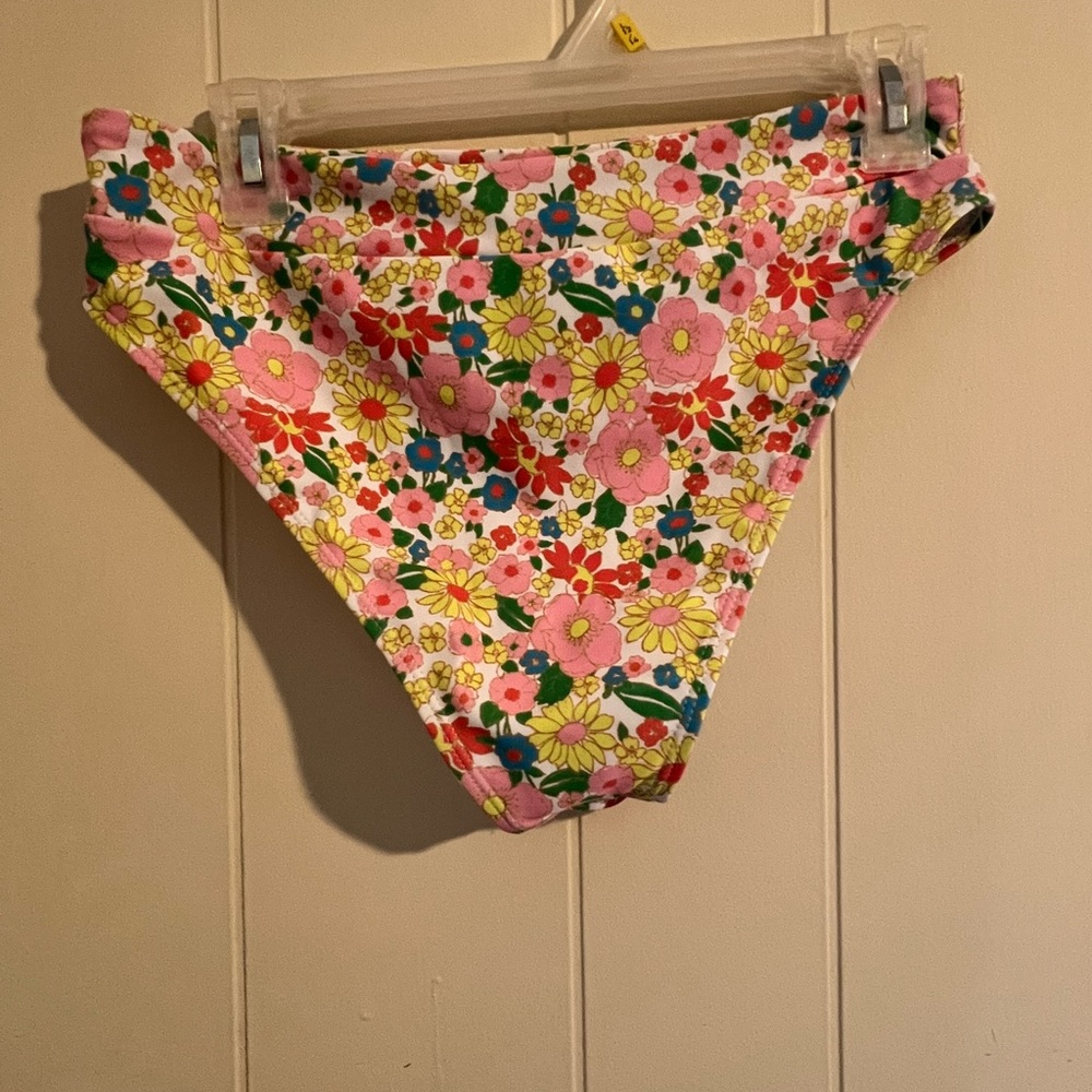 Floral, bathing, suit bottoms
